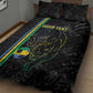 Custom Gabon Football Quilt Bed Set Go Champions - Black Ver