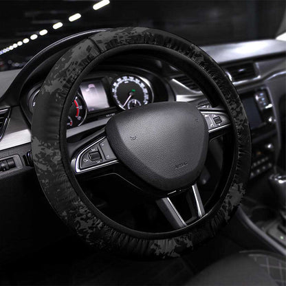 Gabon Football Steering Wheel Cover Go Champions - Black Ver