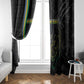 Custom Gabon Football Window Curtain Go Champions - Black Ver