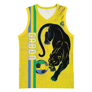 Custom Gabon Football Basketball Jersey Go Champions - Yellow Ver LT15