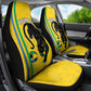 Custom Gabon Football Car Seat Cover Go Champions - Yellow Ver