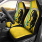 Custom Gabon Football Car Seat Cover Go Champions - Yellow Ver