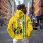 Custom Gabon Football Hoodie Go Champions - Yellow Ver