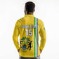 Custom Gabon Football Long Sleeve Polo Shirt Go Champions - Yellow Ver
