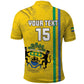 Custom Gabon Football Polo Shirt Go Champions - Yellow Ver