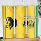 Custom Gabon Football Skinny Tumbler Go Champions - Yellow Ver