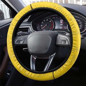 Gabon Football Steering Wheel Cover Go Champions - Yellow Ver