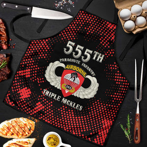 555th Parachute Infantry Apron Triple Nickles Airborne Veteran Tribute