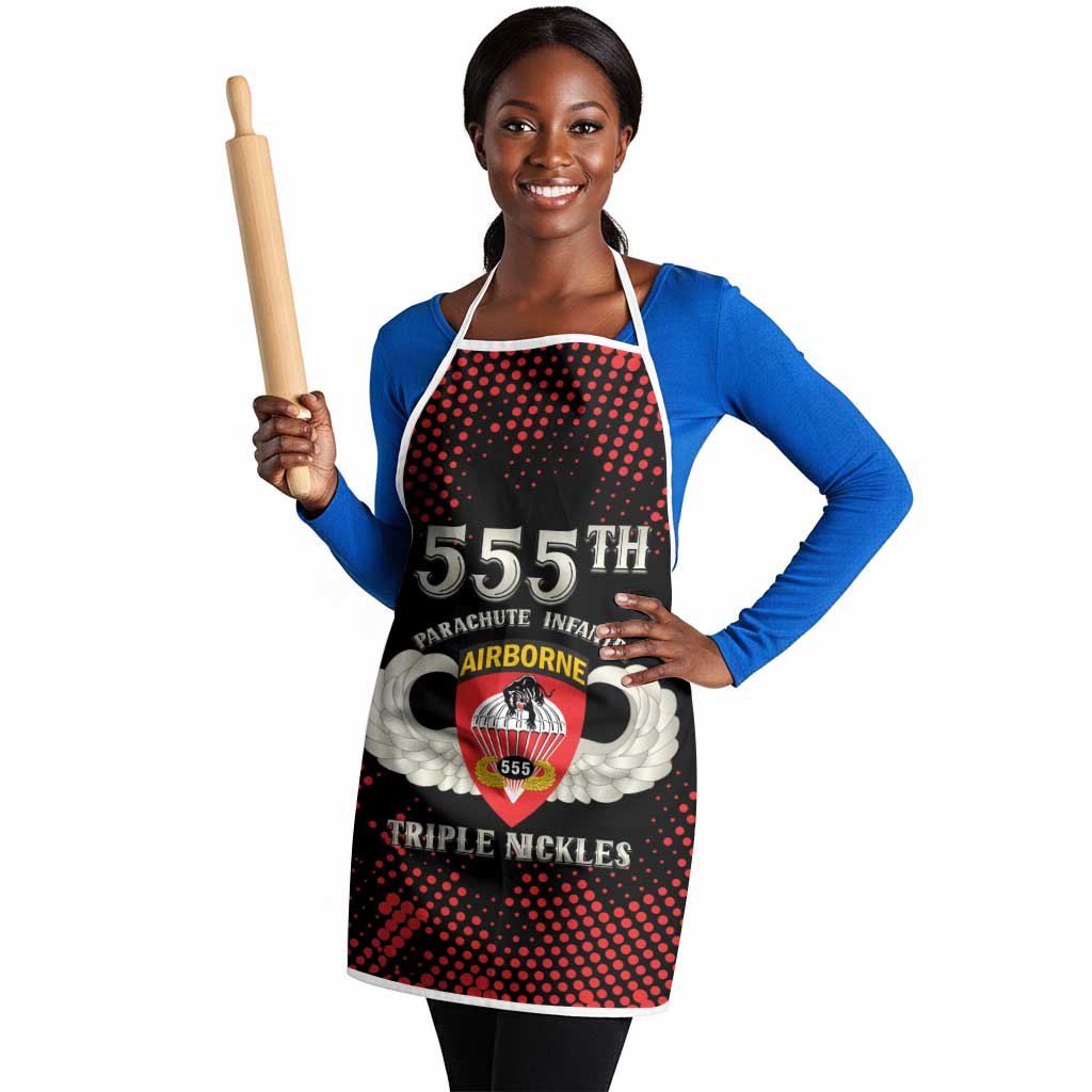 555th Parachute Infantry Apron Triple Nickles Airborne Veteran Tribute