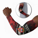 Personalized 555th Parachute Infantry Arm Sleeves Triple Nickles Airborne Veteran Tribute