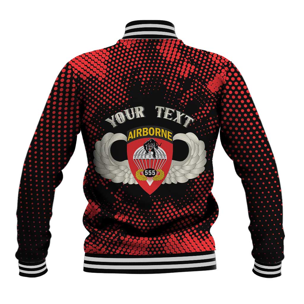 Personalized 555th Parachute Infantry Baseball Jacket Triple Nickles Airborne Veteran Tribute