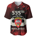 Personalized 555th Parachute Infantry Baseball Jersey Triple Nickles Airborne Veteran Tribute