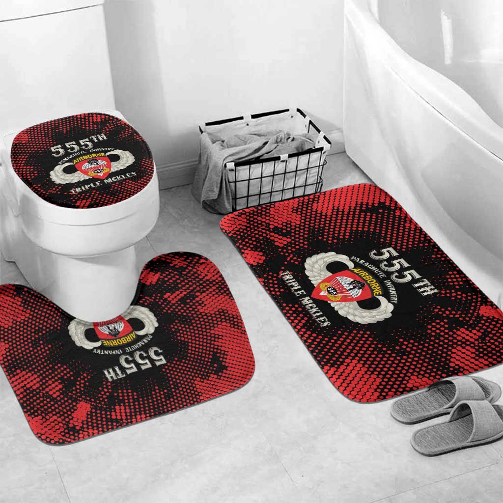 555th Parachute Infantry Bathroom Set Triple Nickles Airborne Veteran Tribute