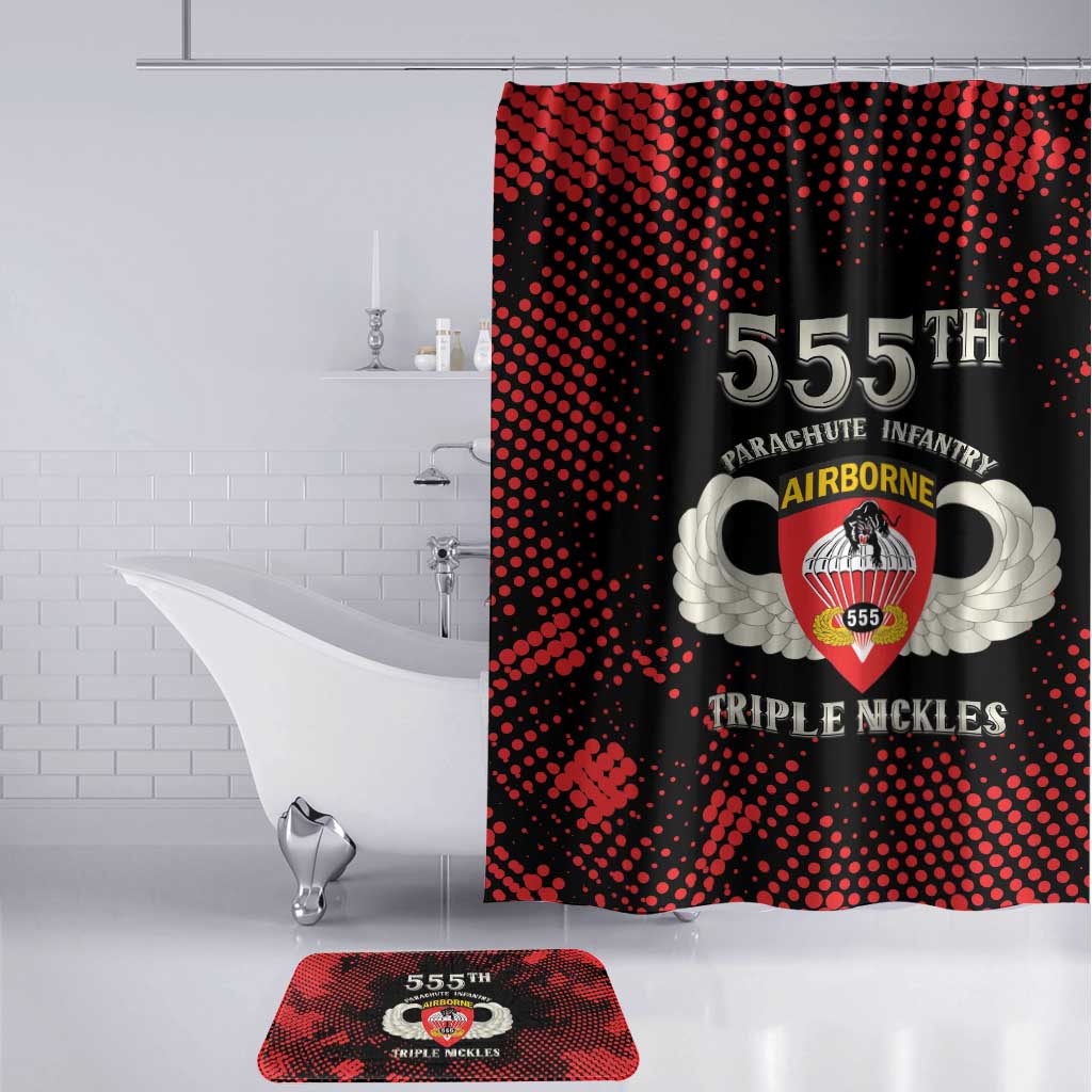 555th Parachute Infantry Bathroom Set Triple Nickles Airborne Veteran Tribute