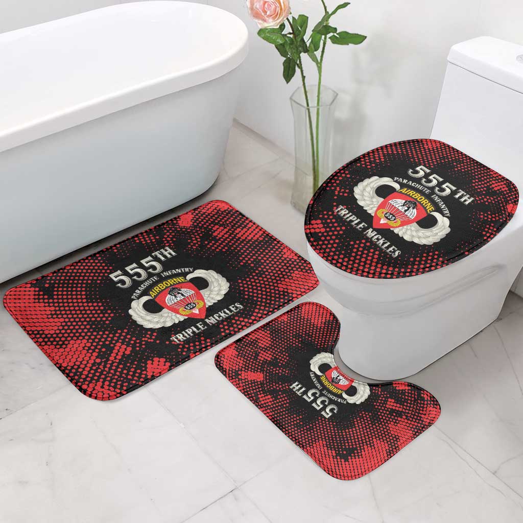 555th Parachute Infantry Bathroom Set Triple Nickles Airborne Veteran Tribute