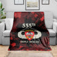 555th Parachute Infantry Blanket Triple Nickles Airborne Veteran Tribute