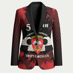 Personalized 555th Parachute Infantry Blazer Triple Nickles Airborne Veteran Tribute