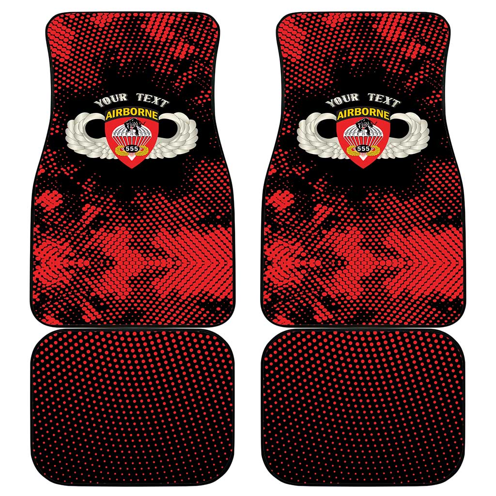 Personalized 555th Parachute Infantry Car Mats Triple Nickles Airborne Veteran Tribute