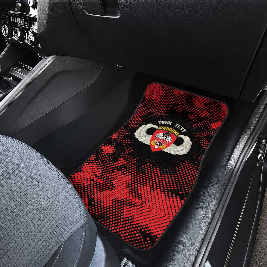 Personalized 555th Parachute Infantry Car Mats Triple Nickles Airborne Veteran Tribute