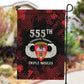 555th Parachute Infantry Garden Flag Triple Nickles Airborne Veteran Tribute