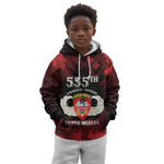 Personalized 555th Parachute Infantry Kid Hoodie Triple Nickles Airborne Veteran Tribute