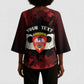 Personalized 555th Parachute Infantry Kimono Sleeve Blouse Triple Nickles Airborne Veteran Tribute