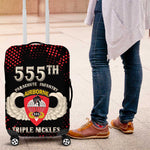 555th Parachute Infantry Luggage Cover Triple Nickles Airborne Veteran Tribute