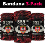 555th Parachute Infantry Neck Gaiter Triple Nickles Airborne Veteran Tribute