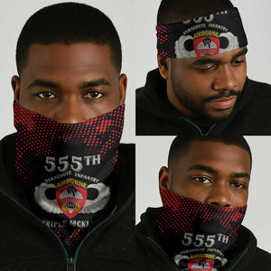 555th Parachute Infantry Neck Gaiter Triple Nickles Airborne Veteran Tribute
