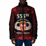 Personalized 555th Parachute Infantry Padded Jacket Triple Nickles Airborne Veteran Tribute