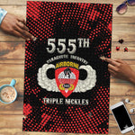 555th Parachute Infantry Puzzle Triple Nickles Airborne Veteran Tribute