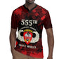 Personalized 555th Parachute Infantry Rugby Jersey Triple Nickles Airborne Veteran Tribute