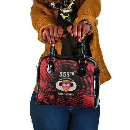 555th Parachute Infantry Shoulder Handbag Triple Nickles Airborne Veteran Tribute