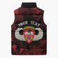 Personalized 555th Parachute Infantry Sleeveless Puffer Jacket Triple Nickles Airborne Veteran Tribute