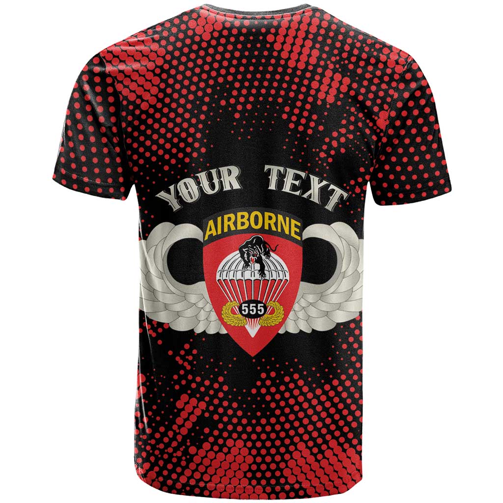 Personalized 555th Parachute Infantry T shirt Triple Nickles Airborne Veteran Tribute