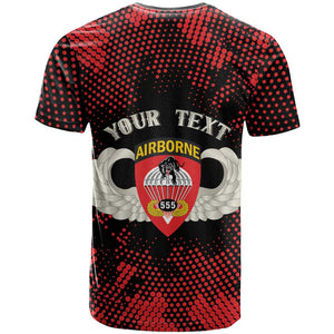 Personalized 555th Parachute Infantry T shirt Triple Nickles Airborne Veteran Tribute