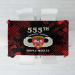 555th Parachute Infantry Tablecloth Triple Nickles Airborne Veteran Tribute