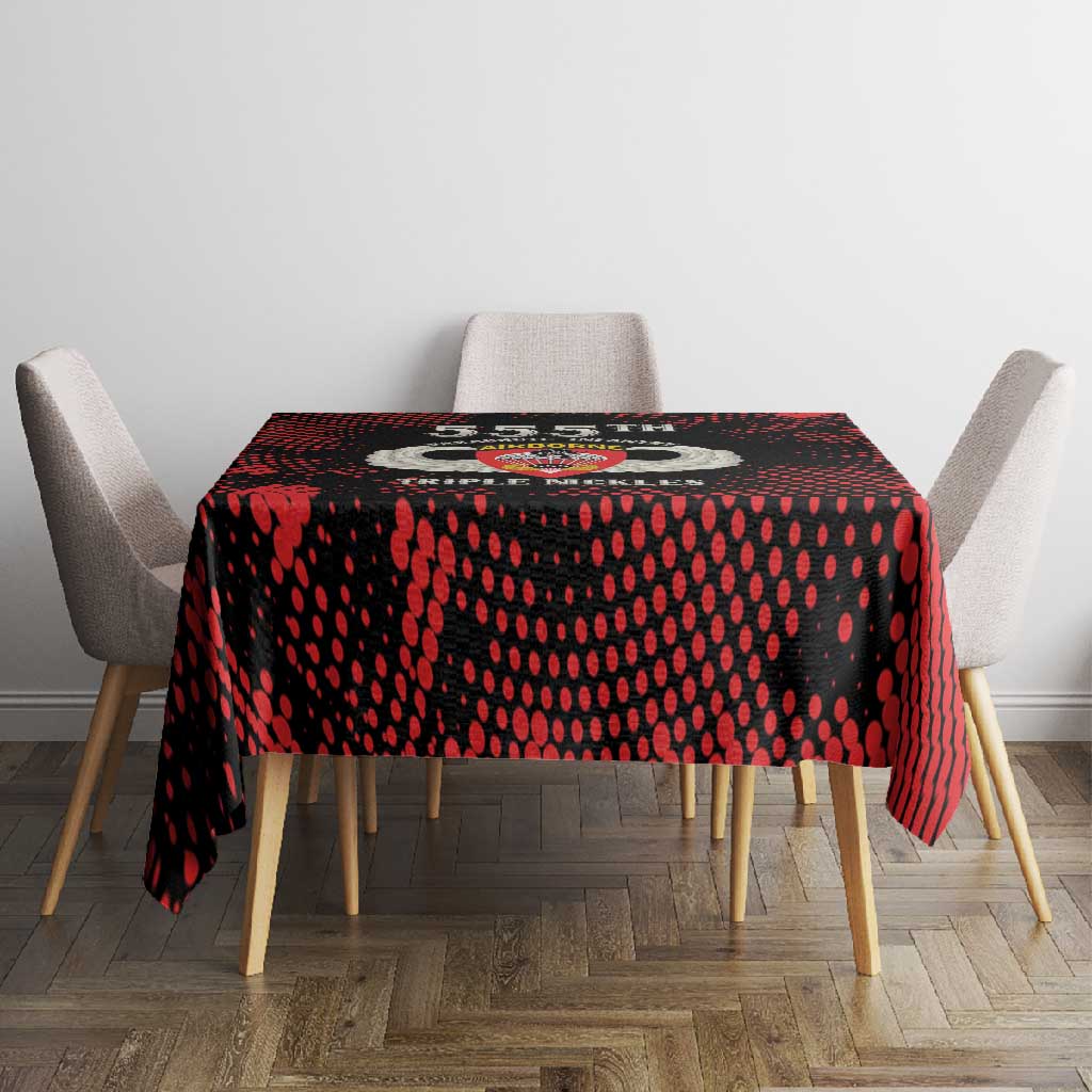 555th Parachute Infantry Tablecloth Triple Nickles Airborne Veteran Tribute