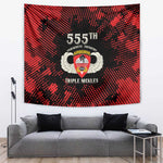 555th Parachute Infantry Tapestry Triple Nickles Airborne Veteran Tribute