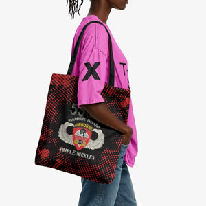 555th Parachute Infantry Tote Bag Triple Nickles Airborne Veteran Tribute