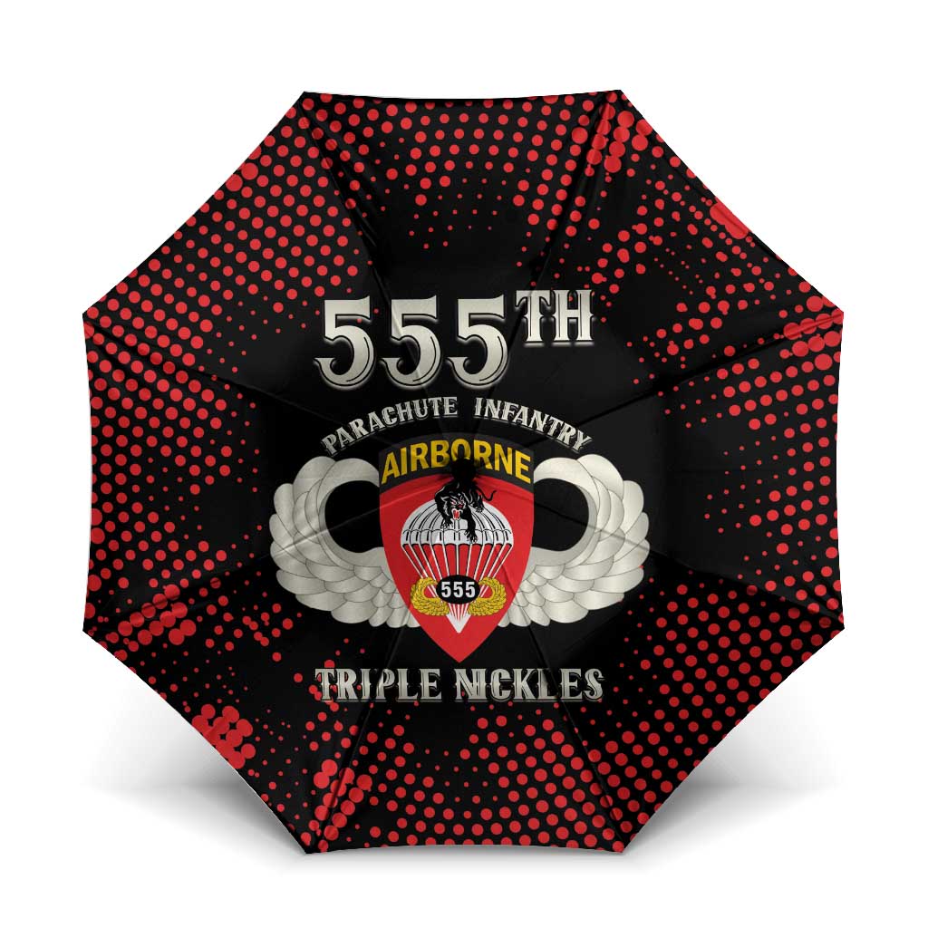 555th Parachute Infantry Umbrella Triple Nickles Airborne Veteran Tribute