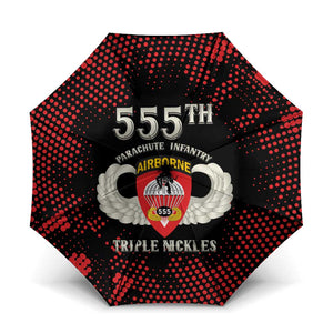 555th Parachute Infantry Umbrella Triple Nickles Airborne Veteran Tribute