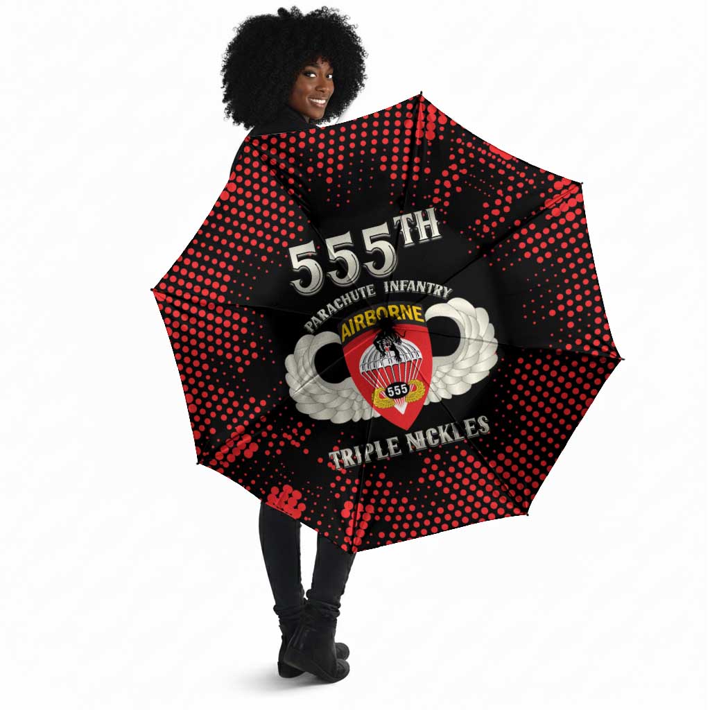 555th Parachute Infantry Umbrella Triple Nickles Airborne Veteran Tribute