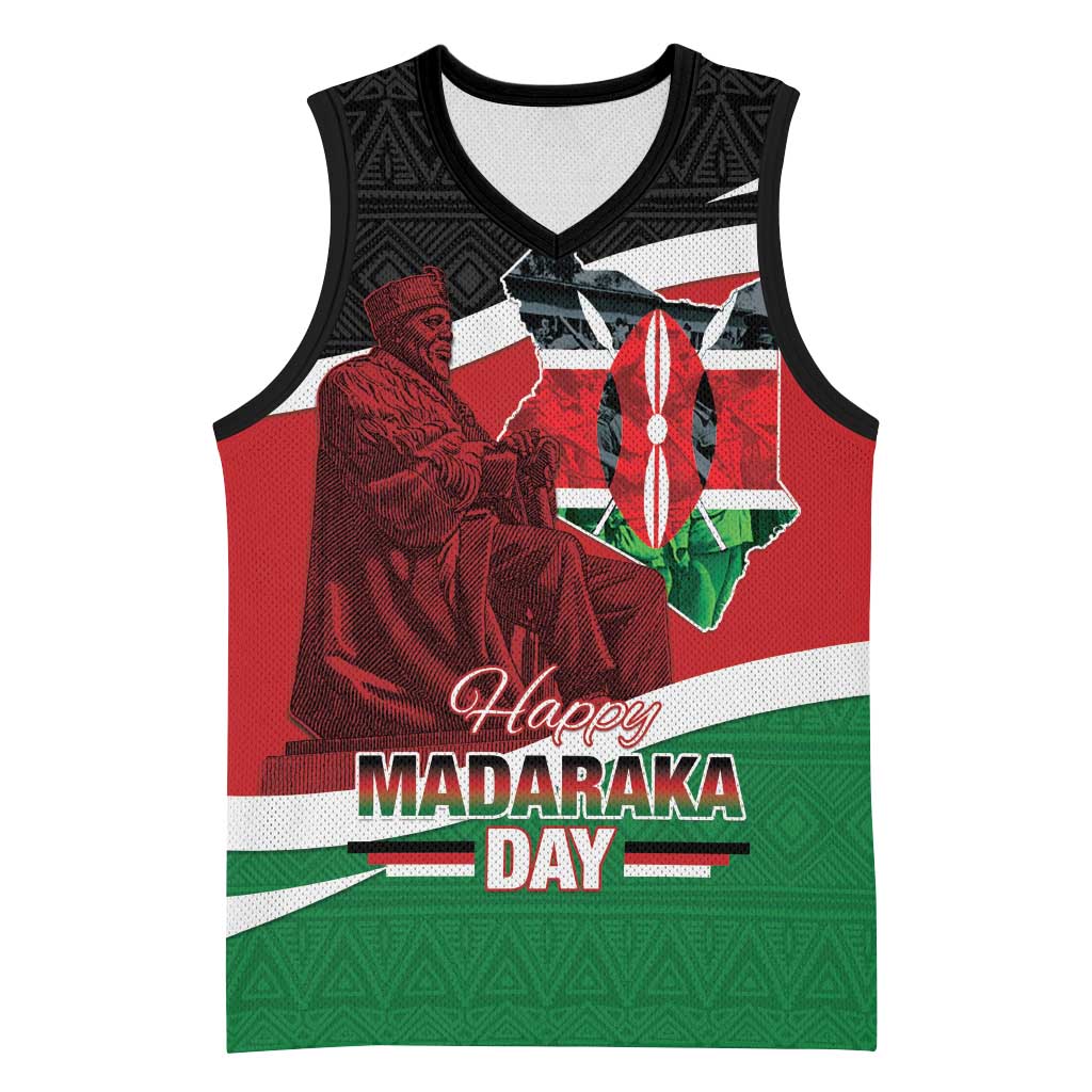 Kenya Madaraka Day Basketball Jersey Jomo Kenyatta With Map LT15