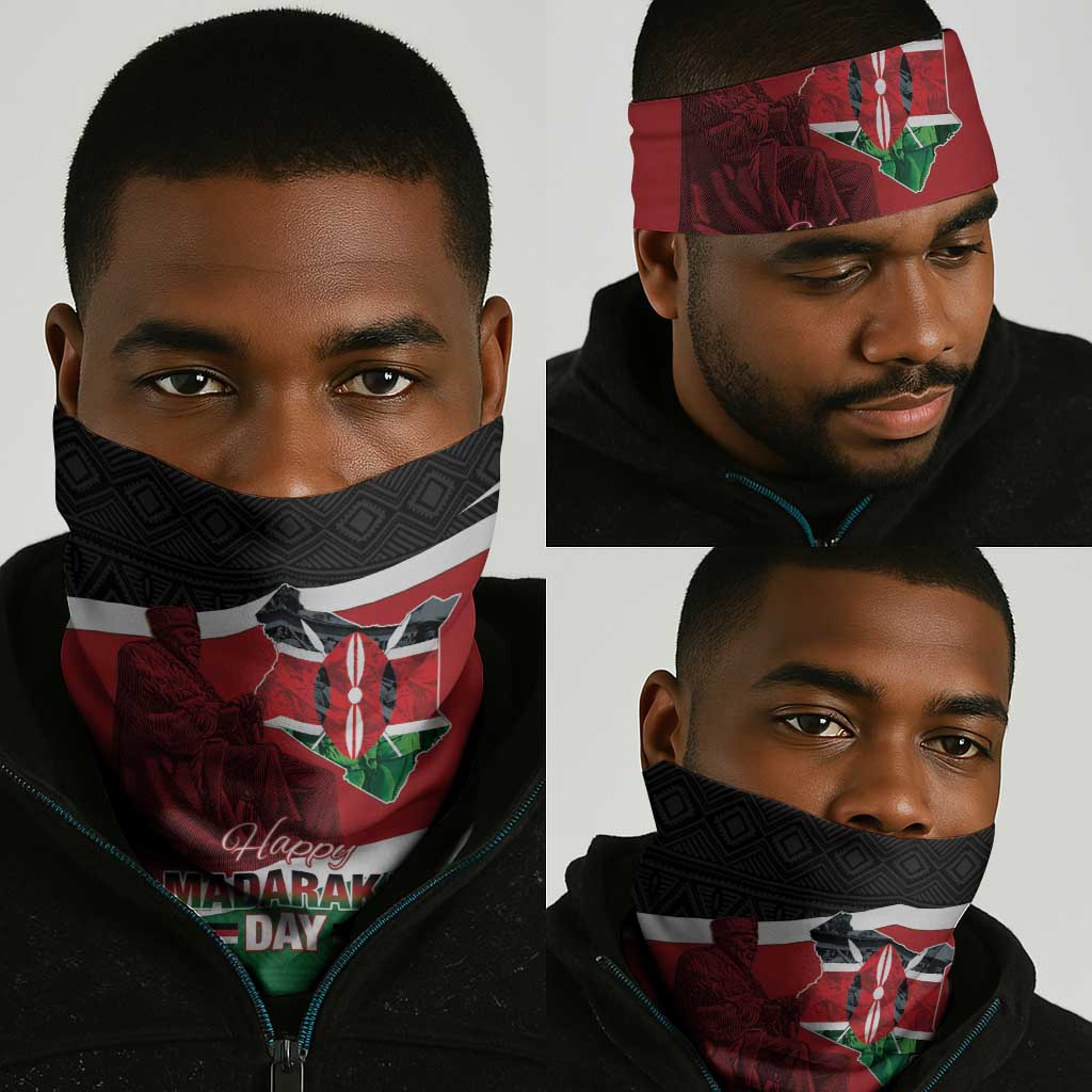 Kenya Madaraka Day Neck Gaiter Jomo Kenyatta Map LT15