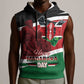 Kenya Madaraka Day Sleeveless Hoodie Jomo Kenyatta With Map - African Pride