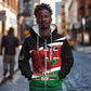 Kenya Madaraka Day Zip Hoodie Jomo Kenyatta With Map