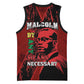 Malcolm X By Any Means Necessary Basketball Jersey Retro Style LT15