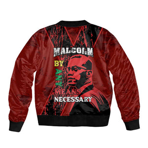 Malcolm X By Any Means Necessary Bomber Jacket Retro Style