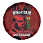 Malcolm X By Any Means Necessary Spare Tire Cover Retro Style